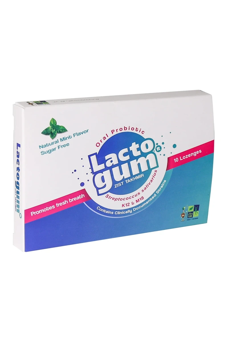 قرص مکیدنی لاکتوگام (Lactogum) - پروبیوتیک دهانی برای سلامت دهان و رفع بوی بد دهان